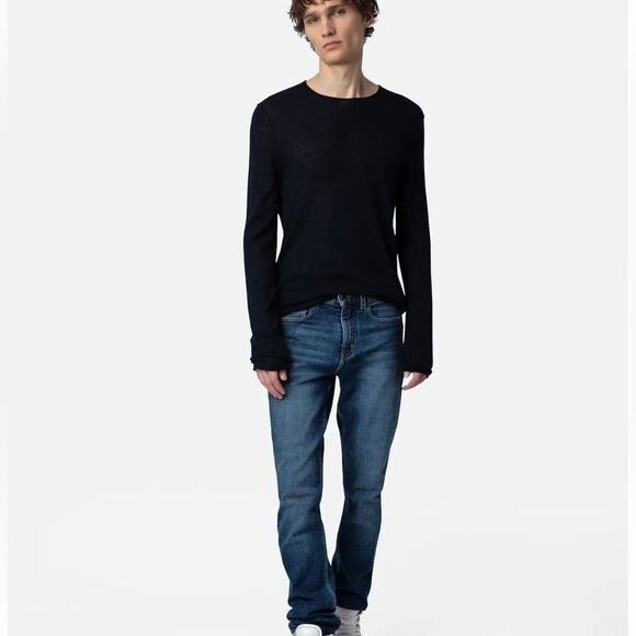 Zadig & Voltaire blue Teiss Cashmere sweater New Men’s Medium